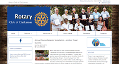 Desktop Screenshot of clackamasrotary.org