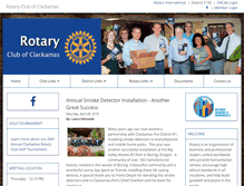 Tablet Screenshot of clackamasrotary.org